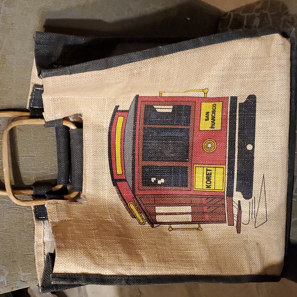 San Francisco Burlap bag, Koret tote bag